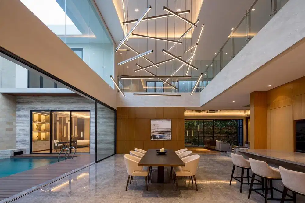 RUMAH MEWAH ADA KOLAM RENANG PURI ARGA GOLF BSB CITY SEMARANG