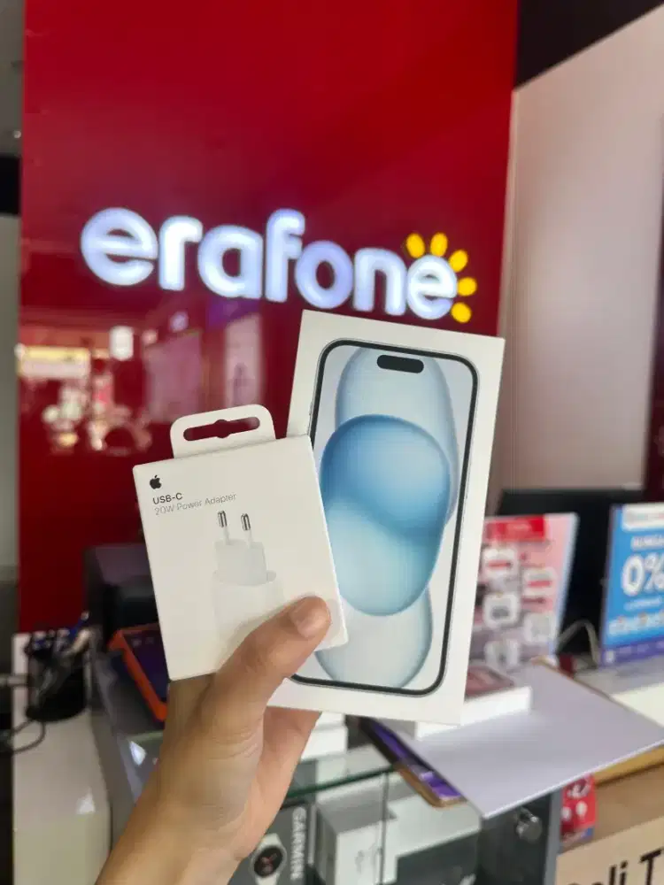 Last Day Promo iPhone 15 Free Adaptor ORI 20Watt Senilai 499k