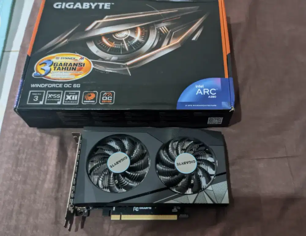 VGA card Intel Arc A380 Gigabyte WINDFORCE OC 6GB GDDR6 Raytracing