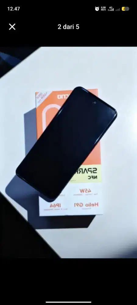 Teckno spark 40 6+6/128 baru sebulan kurang