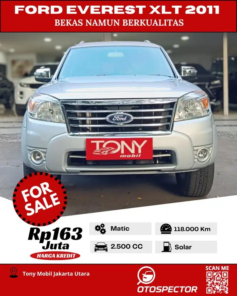 #Tony Mobil# Ford Everest 2.5 XLT AT 2011 Silver