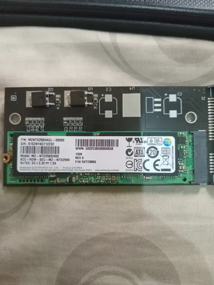 Samsung SSD MZ-NTD2560 m.2 256gb original bs tt bt barter tuker tukar