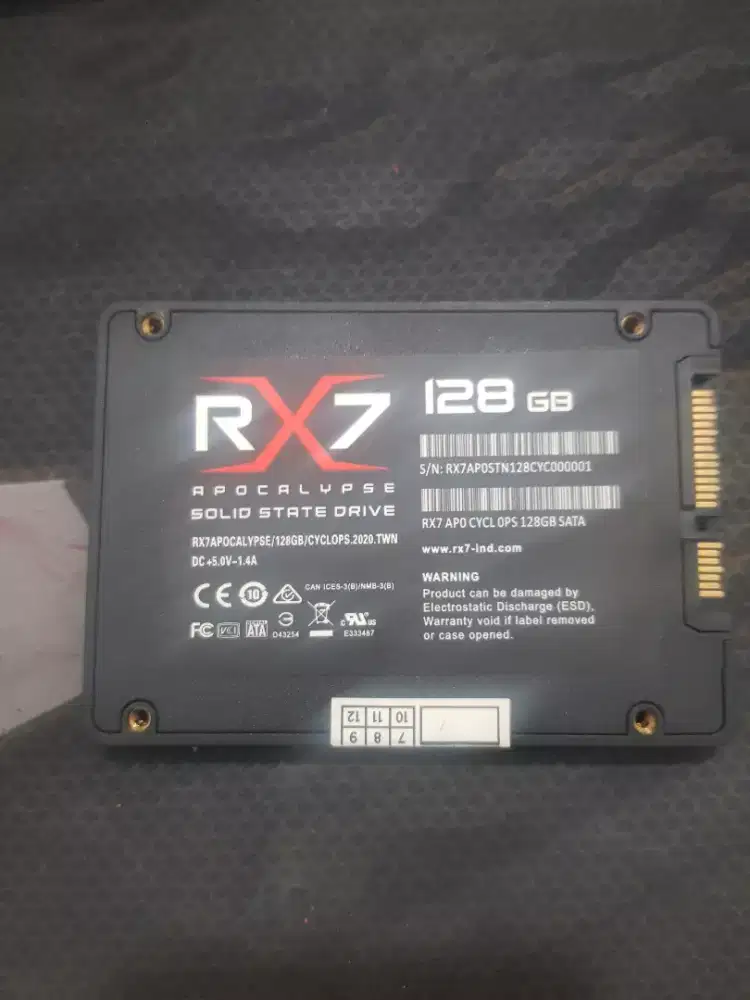 Jual SSD 128GB RX7
