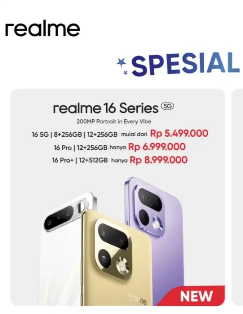 Realme 16 Series hanya 400rban/bulan