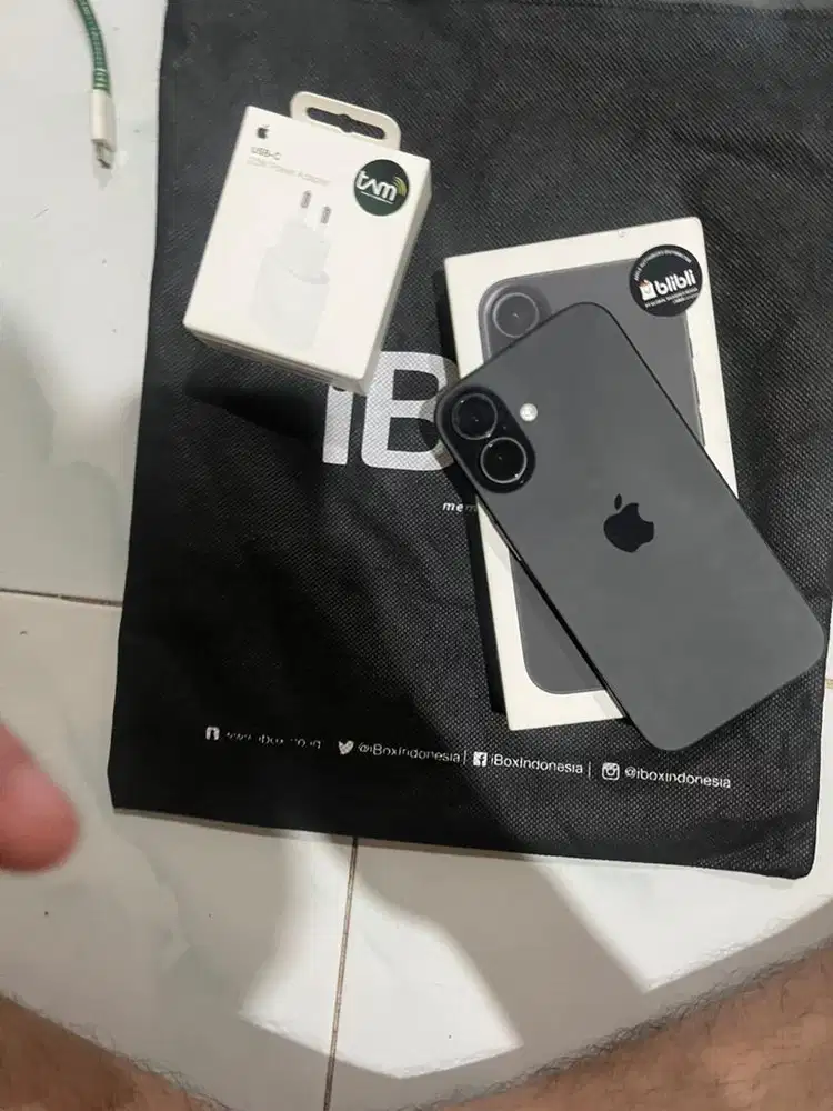 Iphone 16 128gb ibox bh100 free batok ori