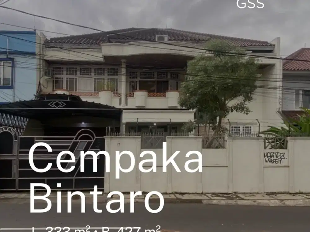 RUMAH DIJUAL! Rumah Mewah Klasik di Area Prestisius di Bintaro