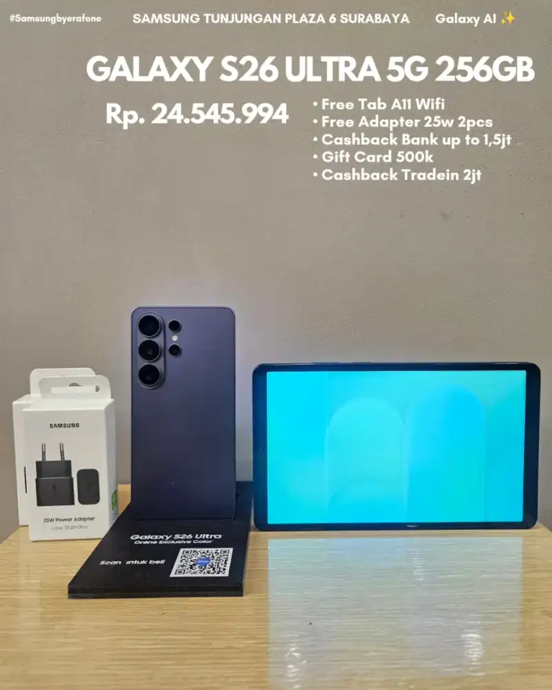 SAMSUNG GALAXY S26 ULTRA 5G FREE TAB A11