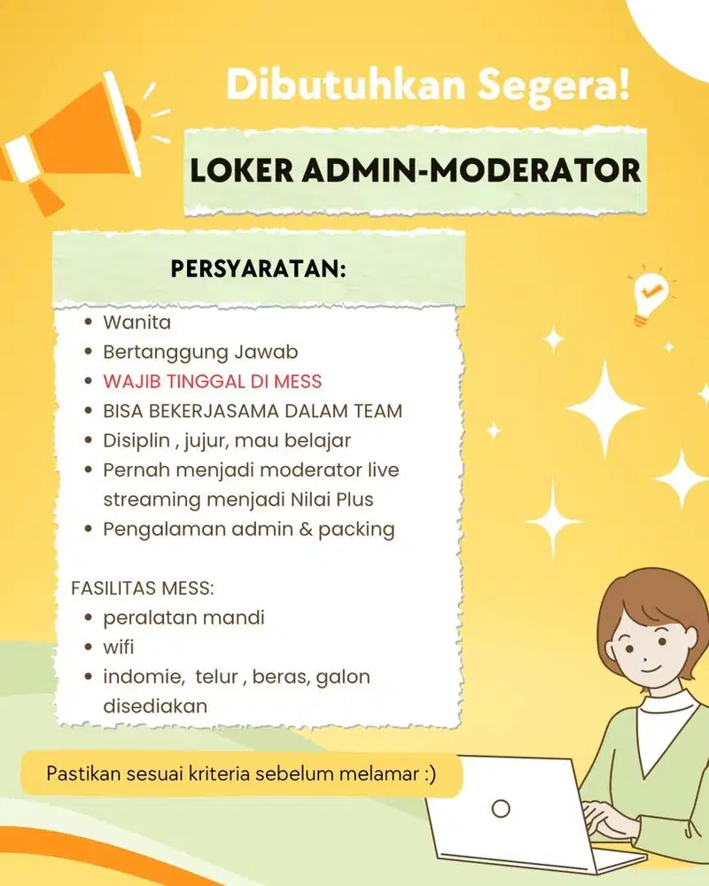 LOKER ADMIN-MODERATOR LIVE