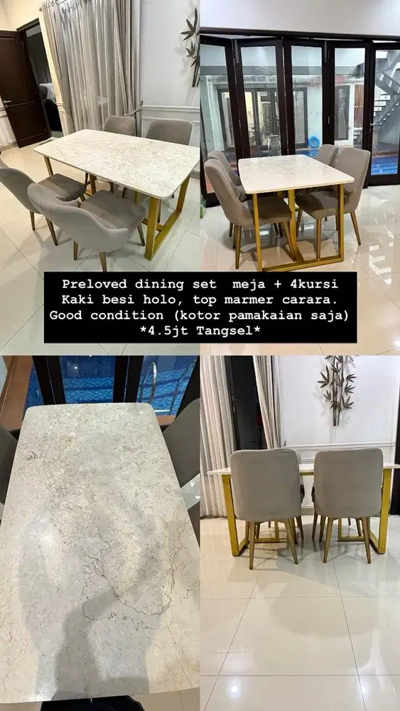 Preloved dining set