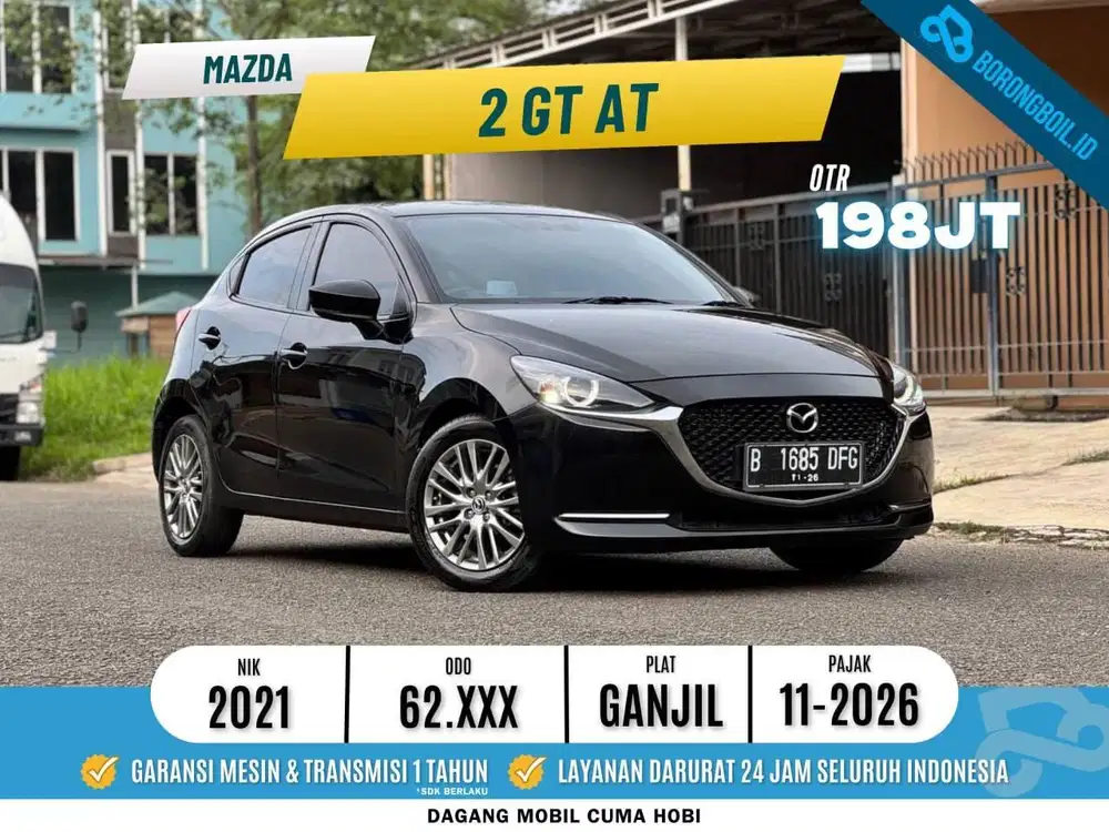 MAZDA 2 GT AT 2021 SIAP PAKAI