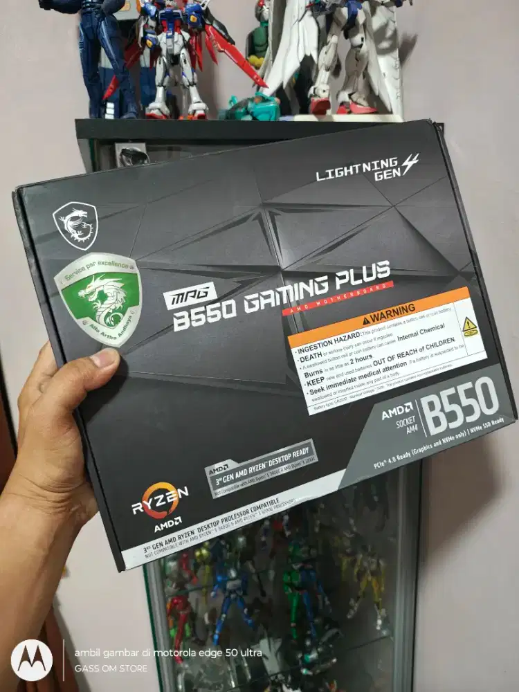 MOBO MSI MPG B550 GAMING PLUS BARU