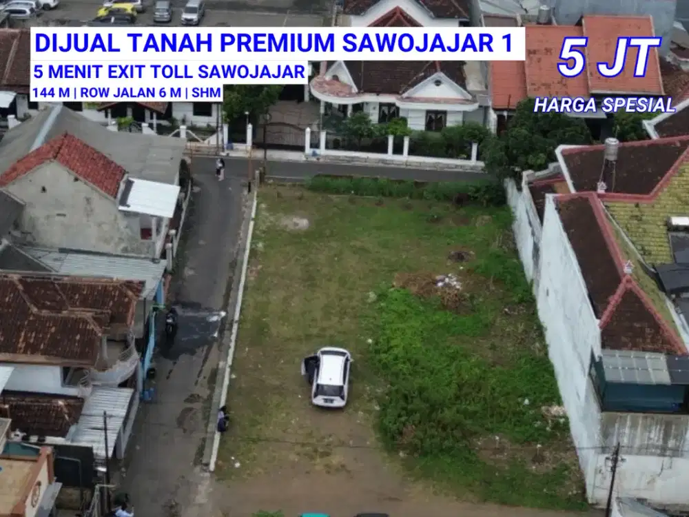 tanah strategis pusat kota malang 5 menit stasiun kota baru