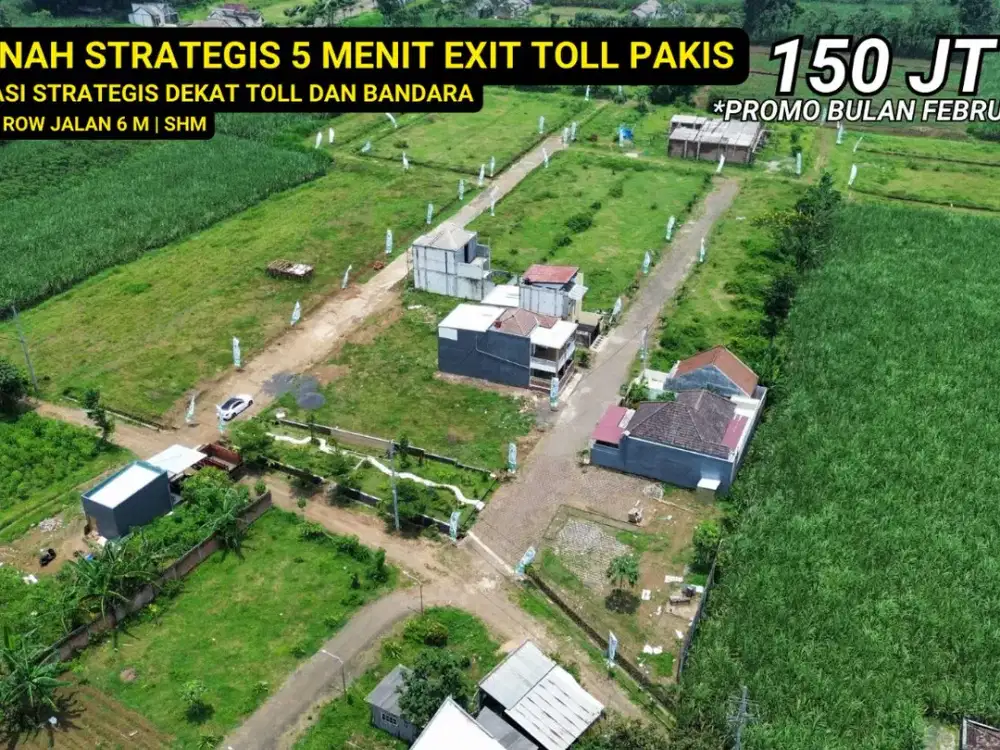 tanah murah 4 menit dekat toll dan bandara ABS shaleh Malang