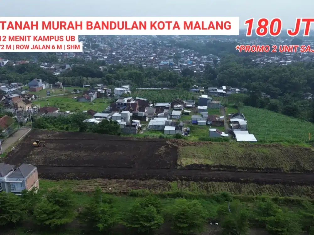 tanah kavling di jual murah Kota Malang