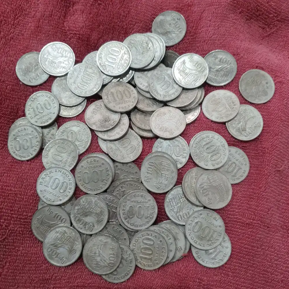 Uang Koin Logam Rp 100 Seratus Rupiah Edisi Keluaran BI Tahun 1973