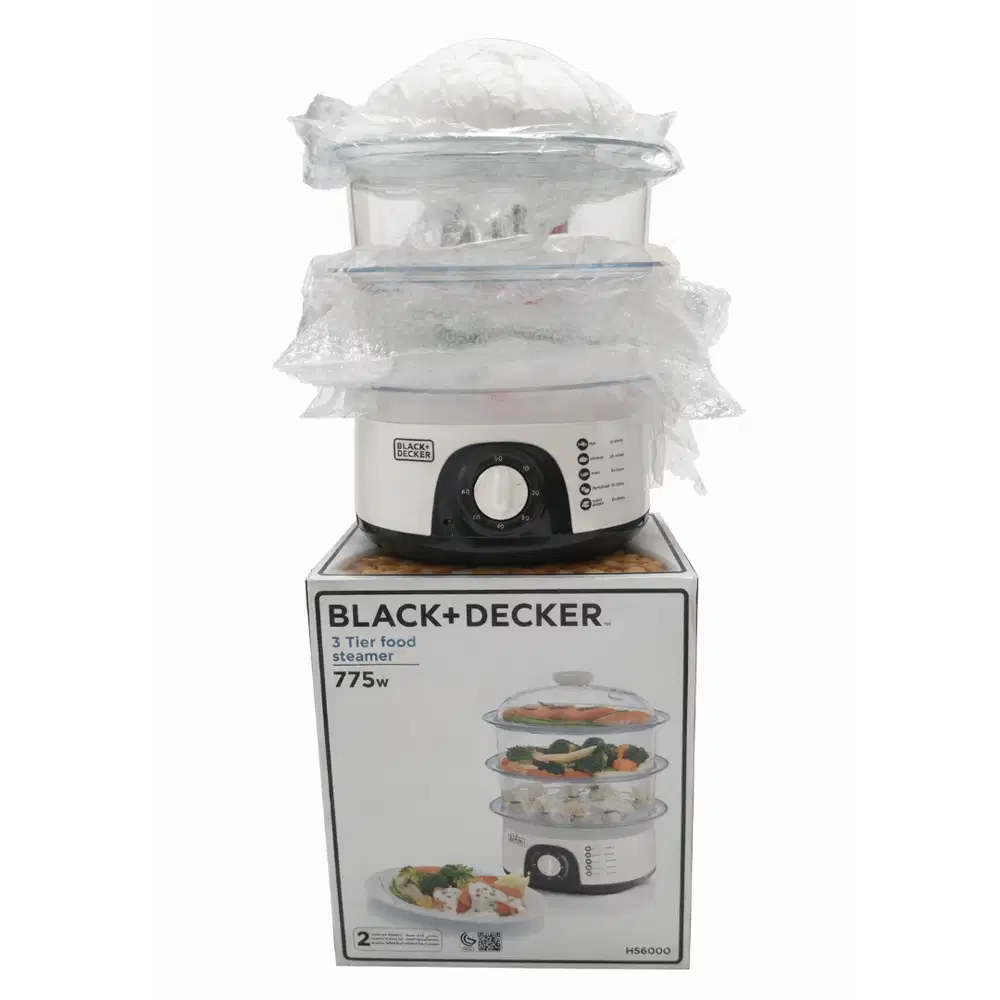 [PTII-5] Preloved Food Steamer Black+Decker HS6000 3 Susun 775W
