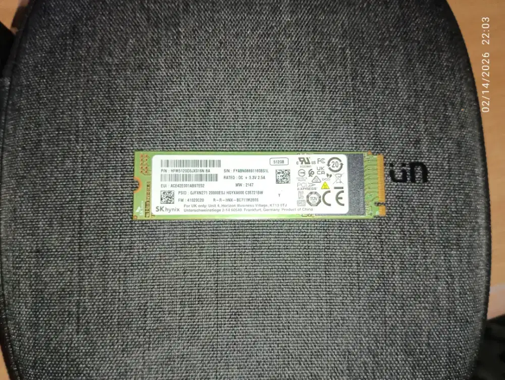 SSD M.2 Gen3 SK Hynix BC711 512GB