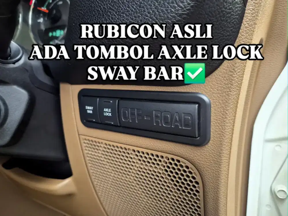 Jeep Rubicon Asli Axle lock Swaybar pentastar 3.6 2015