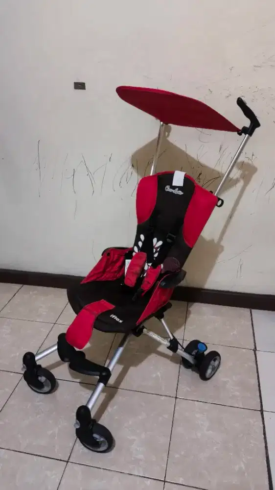Preloved Stroller iFlex CocoLatte Red Lengkap dengan Tas