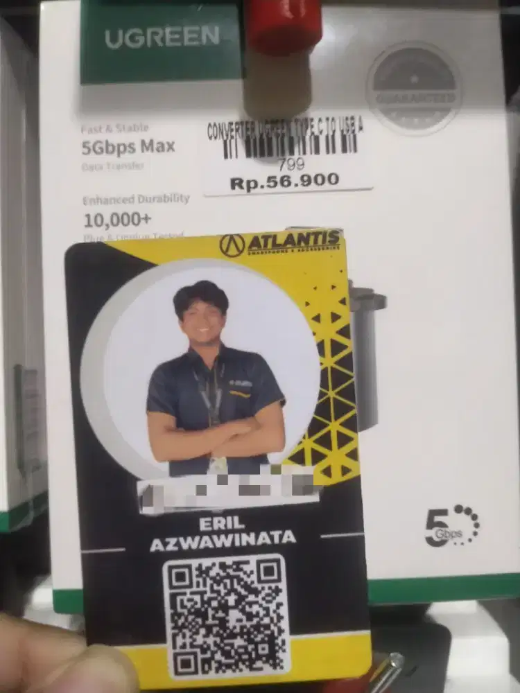 CONVERTER UGREEN TYPE C TO USB A l ATLANTIS DAHSYAT