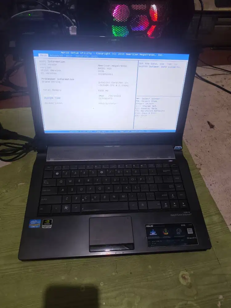 ASUS N43SL i7-2630QM | nVIDIA GT 540M 2GB | 8GB DDR3