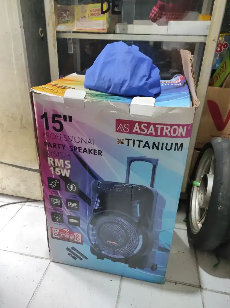 Asatron profesional party speaker 15inc fullset segel no minus,nett