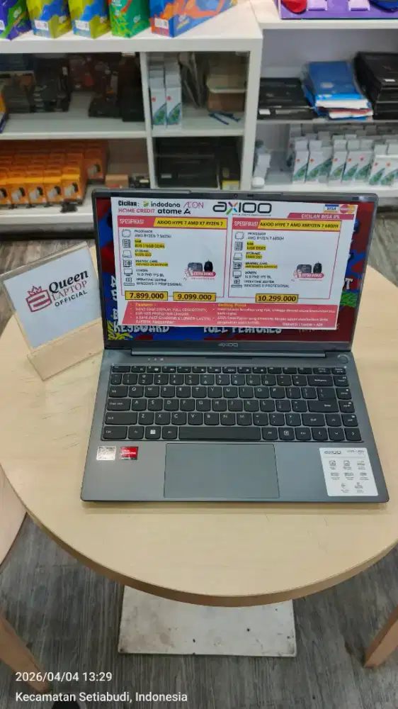 Laptop Axioo Hype 7 AMD RYZEN 7 5825U 8GB512GBFHD IPS BL WIN11PRO