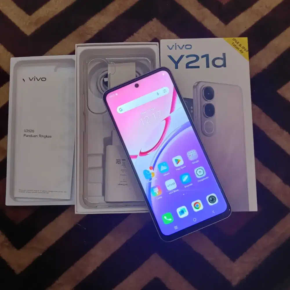 vivo y21D 6/128 mulus super like new fullset nominus ngacir cihuy