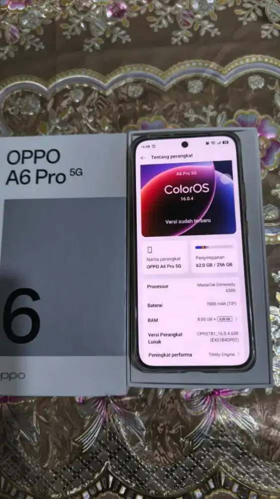 Oppo A6 pro 5G 8/256 pemakaian 2 bulan