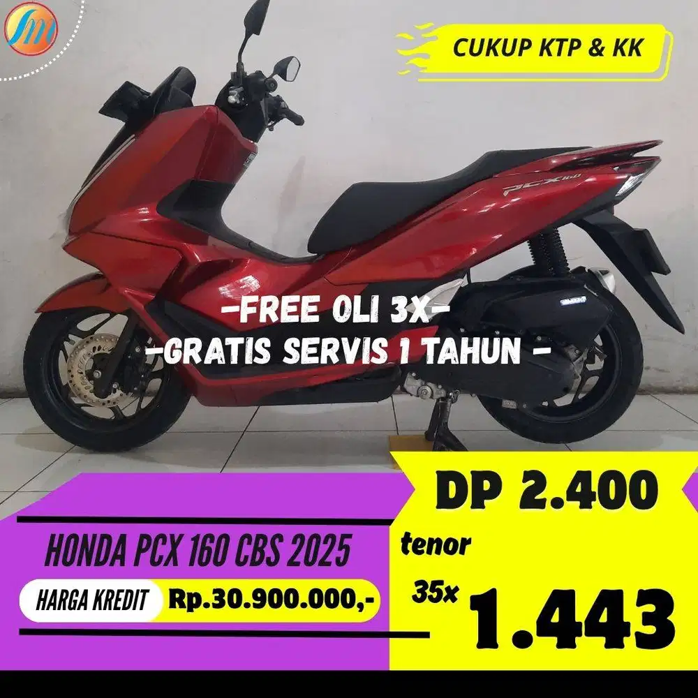 KREDIT MURAH HONDA PCX 160 CBS 2025 ANGSURAN TERJANGKAU BERGARANSI