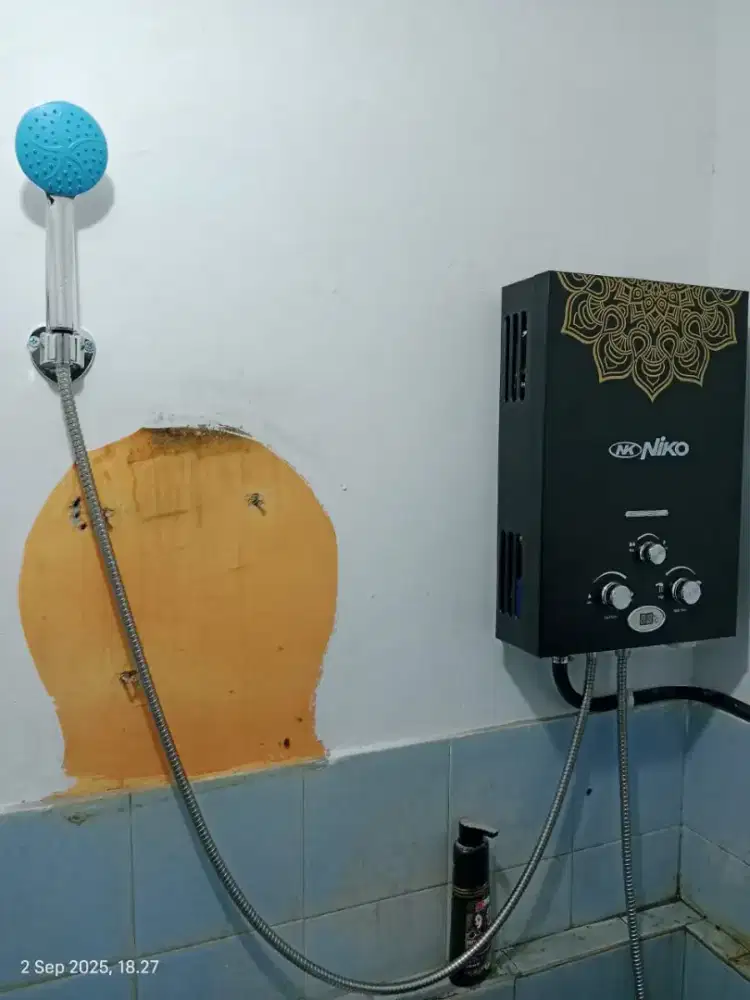 Shower Air Panas Niko Gas Non Listrik