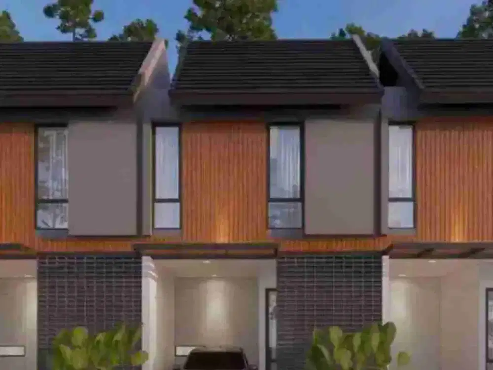 RUMAH 2 LANTAI SIAP HUNI DI JLN UTAMA SAWANGAN DEKAT TOL DESARI