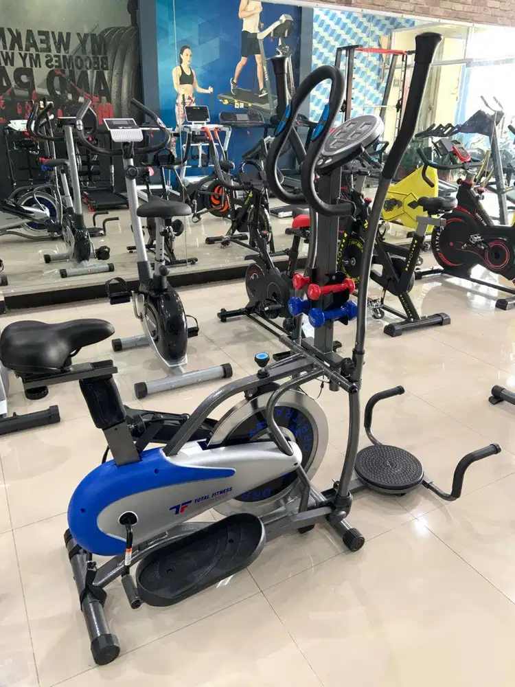 Sepeda statis orbitrack plat 6 fungsi cocok untuk olahraga cardio