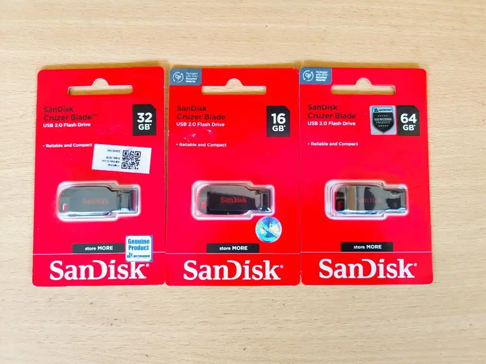 Flashdisk Sandisk Cruzer Blade usb 2.0 16/32/64gb