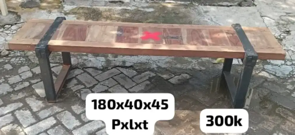 Kursi warkop rangka besi