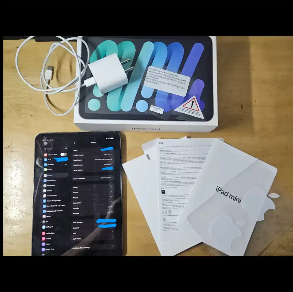 Ipad Mini 6 Grey 64GB Wifi Only ex inter include Apple Pencil & bonus