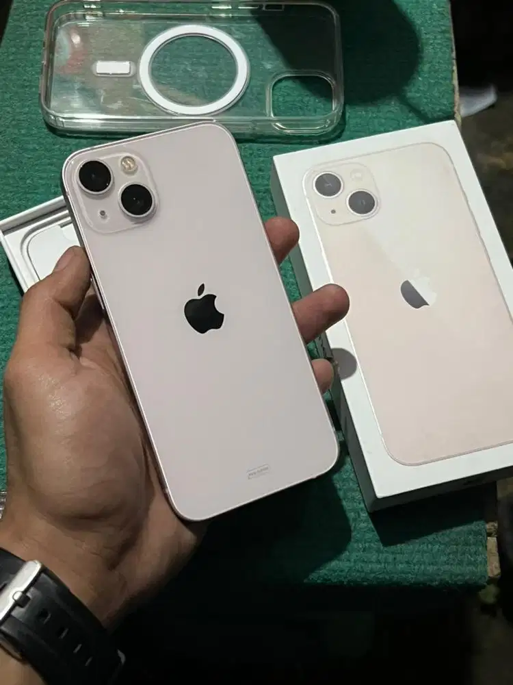 Iphone 13 pink iBox 256GB HB 84% original lengkap