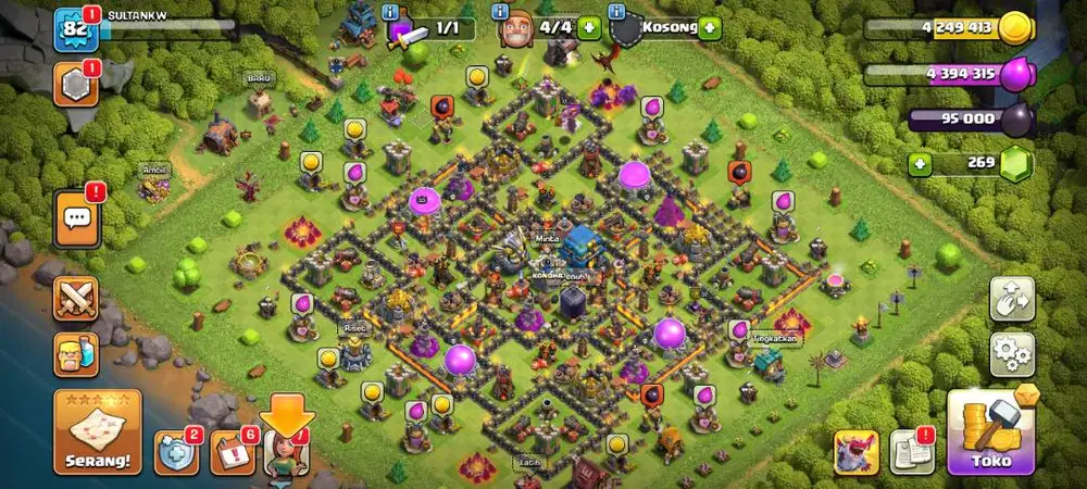 Jual akun coc th 12