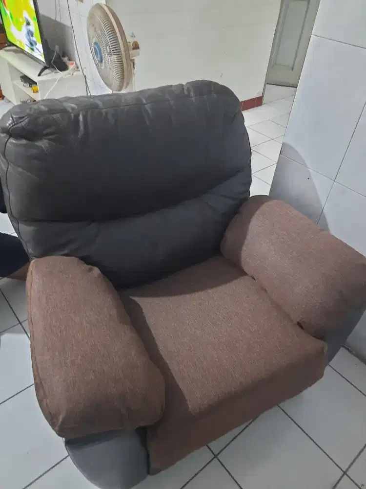 Mebel sofa Lorenzo kulit mix Italy