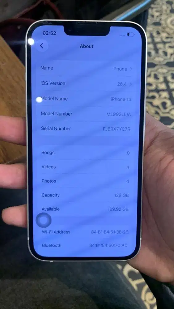 Iphone 13 128GB Inter Warna Putih