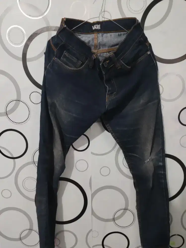 Jual Celana Jeans Vans ukuran S warna Biru