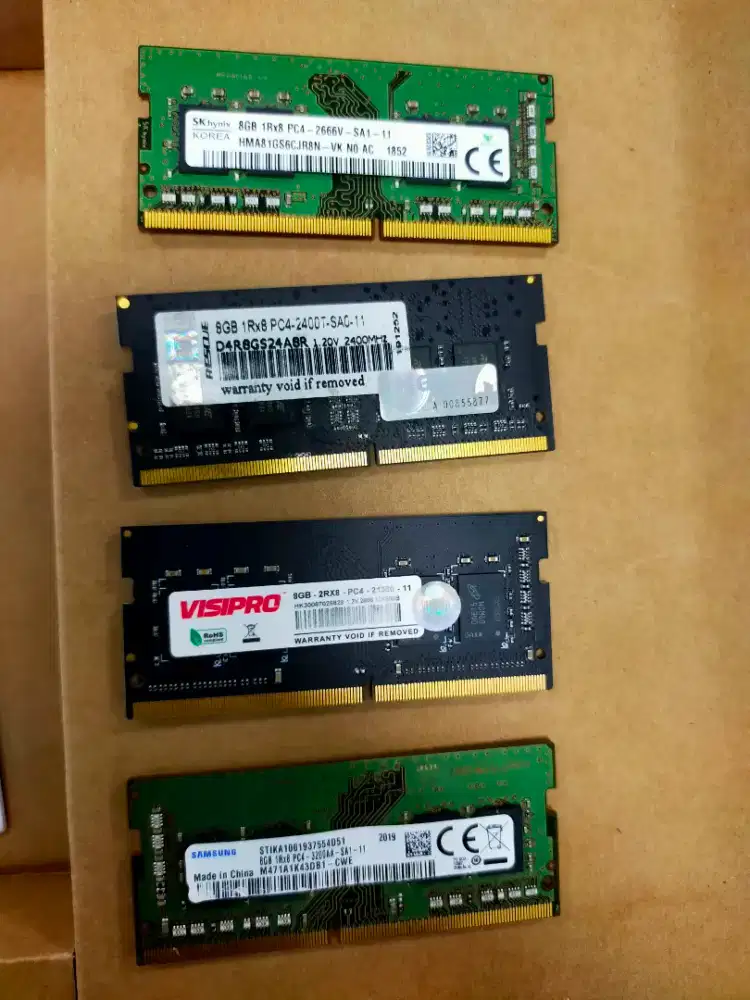 Dijual ram 8GB DDR4 ORI COPOTAN Ready 4pcs harga 1 nya 650rb LKS bogor