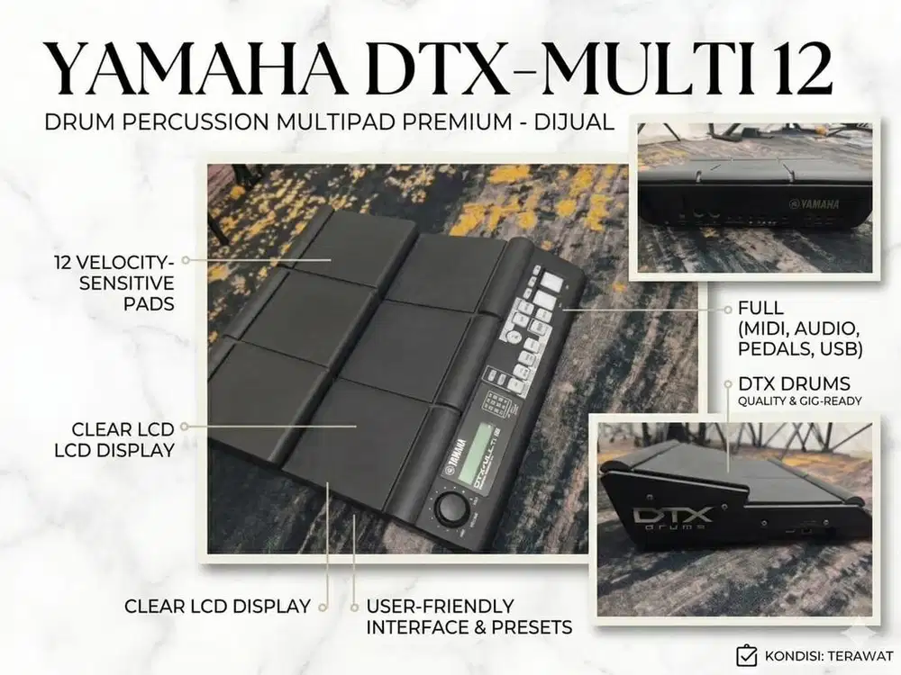 Jual DRUMS PAS YAMAHA DTX MULTI 12