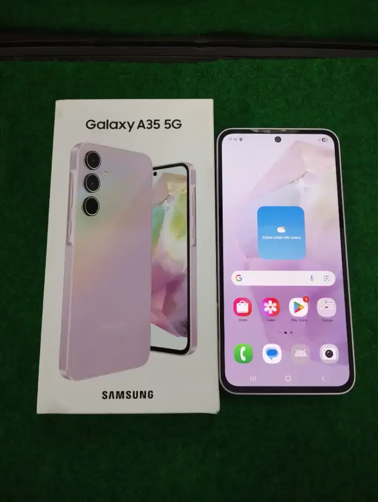 samsung A35 5G ram 8/256gb lengkap mulus