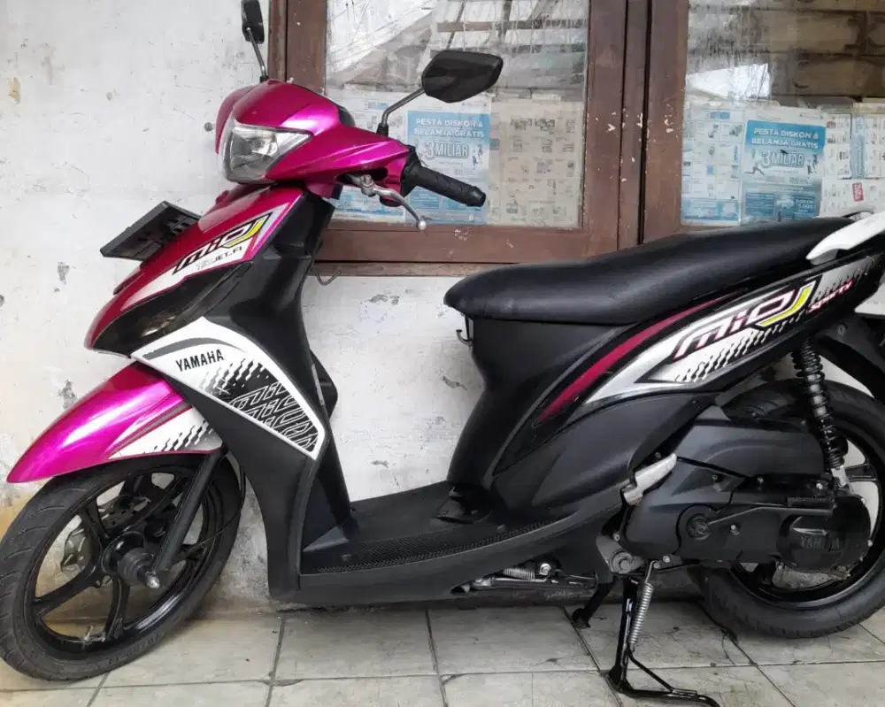 Yamaha Mio J 2013 cw asli pink Plat B depok pajak panjang(stnk hilang)