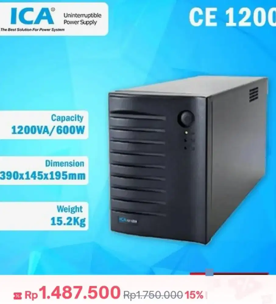 UPS 1200VA 1200 ICA not APC brand new 100% murah