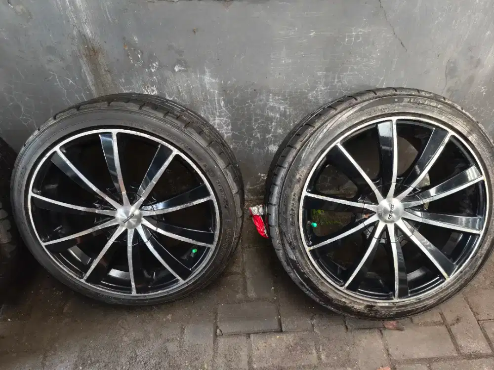 Velg Touren Dual PCD 4x100/114,3 dan Ban Dunlop Direzza R18 Siap Pakai