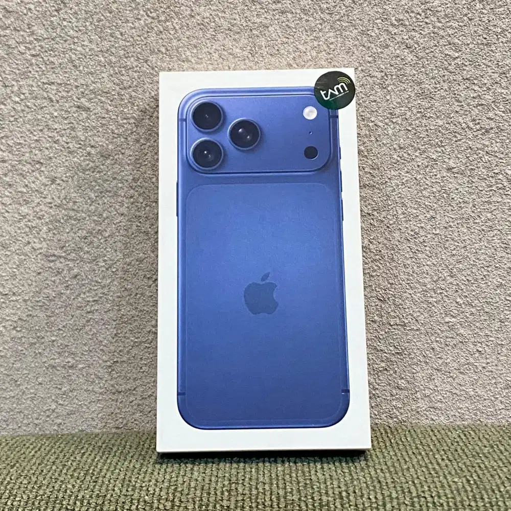 •Iphone 17 Pro Max 256GB Deep Blue •Resmi IBox Masih Segel Greenpil