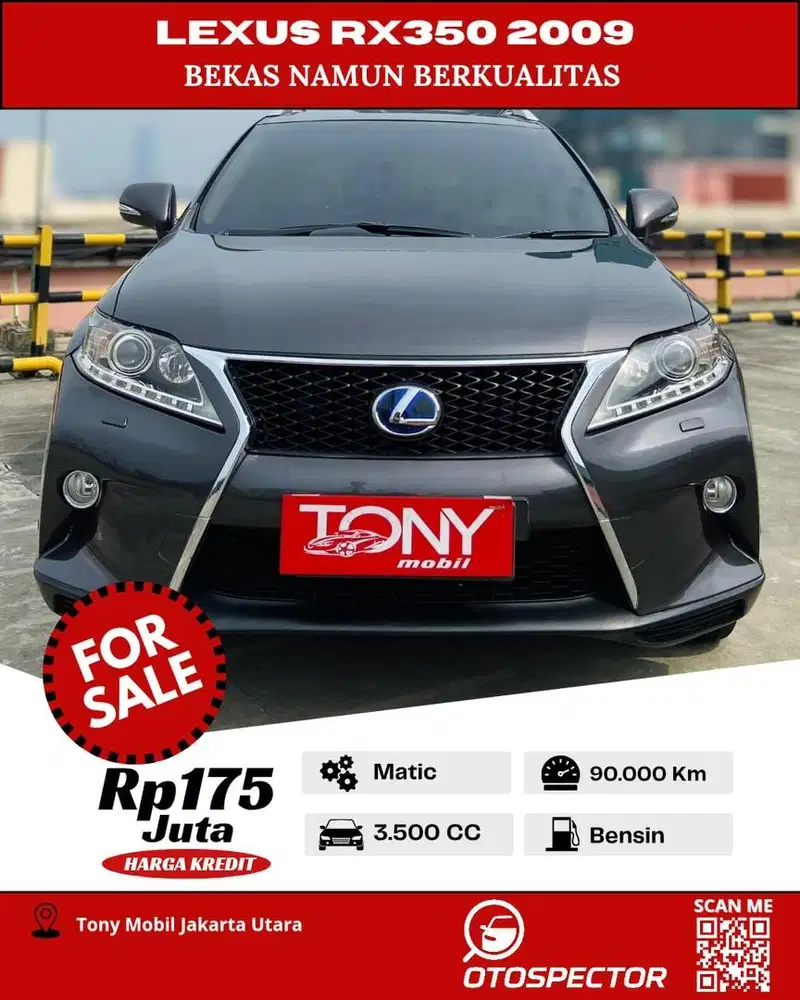 #Tony Mobil# Lexus RX350 2009 Upgrade Facelift 2014 Abu-Abu