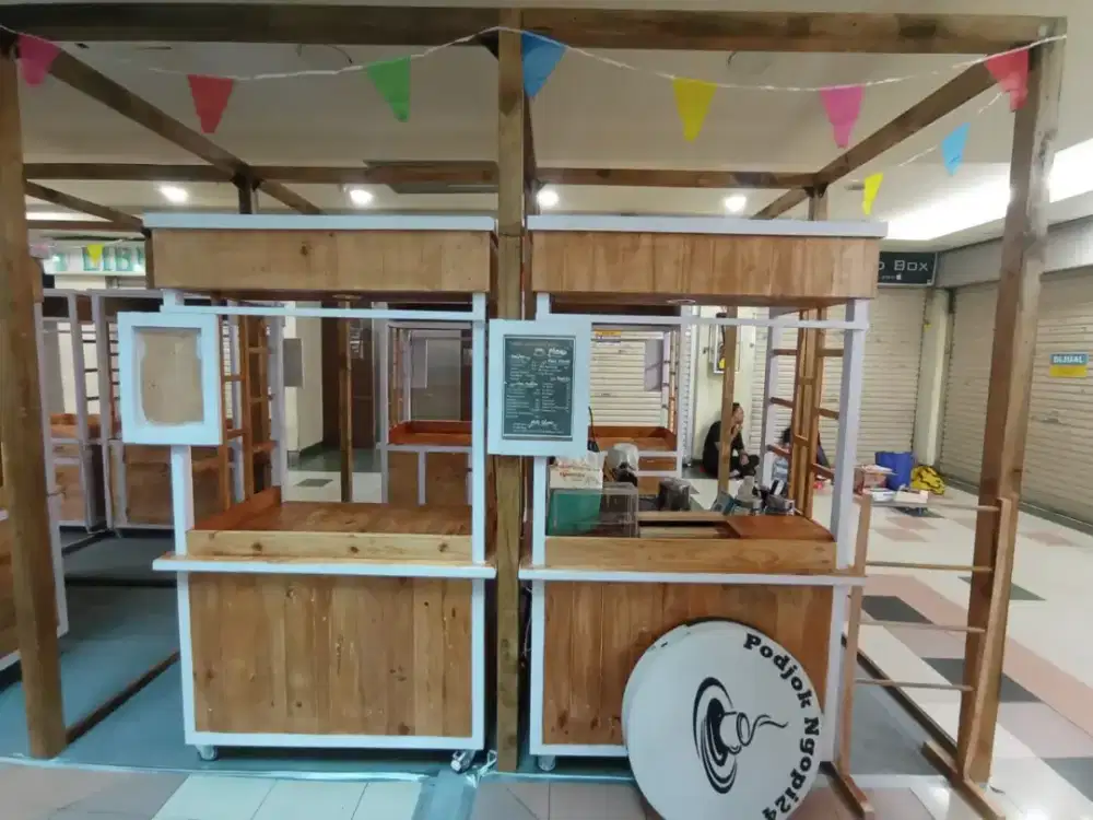 Gerobak kayu siap pakai